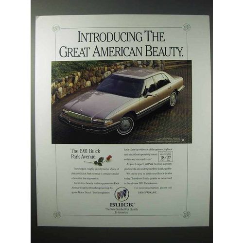 1991 Buick Park Avenue Car Ad - American Beauty