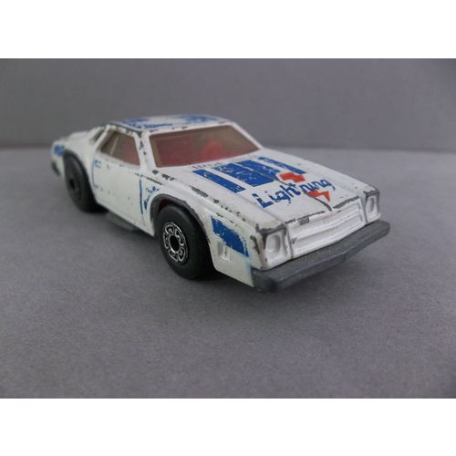 Matchbox Superfast 1980 Chevy Pro Stocker White Lightning Diecast Racecar