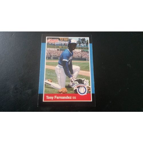 1988 Donruss All-Stars Card # 25 Tony Fernandez Excellent (5) Toronto Blue Jays