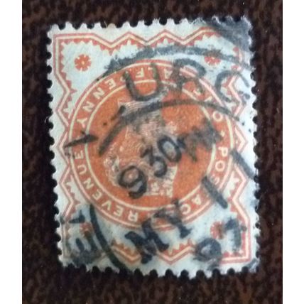 1887 GB Queen Victoria Jubilee Issue SG197 used stamp Edinburgh cancel