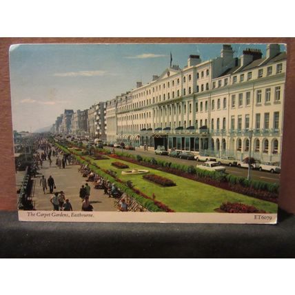 THE CARPET GARDENS, EASTBOURNE, SUSSEX used postcard by Elgate not posted =