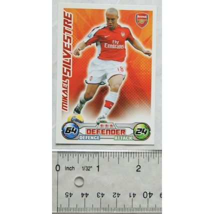 2008/09 Topps Match Attax Trading Card - Mikael Silvestre, Arsenal