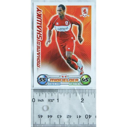2008/09 Topps Match Attax Trading Card - Mohamed Shawky, Middlesbrough FC
