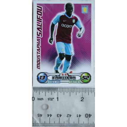 2008/09 Topps Match Attax Trading Card - Moustapha Salifou, Aston Villa