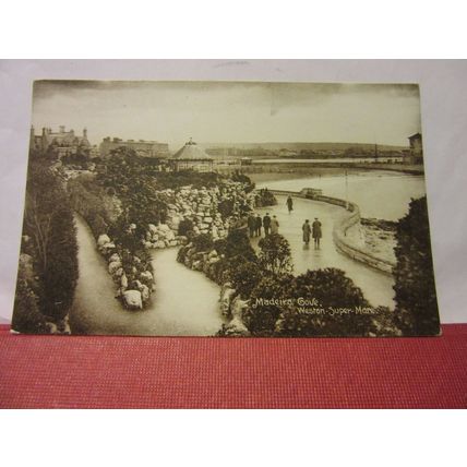 MADEIRA COVE, WESTON-SUPER-MARE, SOMERSET unused antique postcard H.B. & S. =