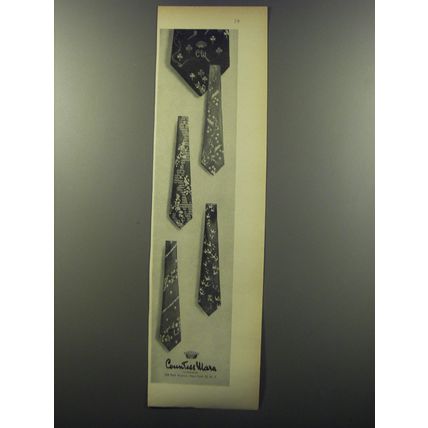 1953 Countess Mara Ties Advertisement - Four Different Styles