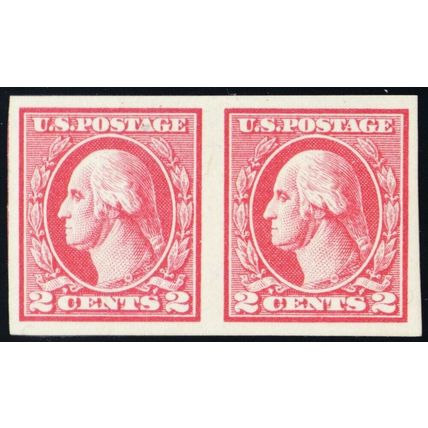 533, Mint Superb NH 2¢ Horizontal GEM Pair - Stuart Katz