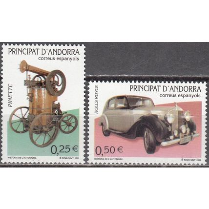 Andorra Español 2002 Michel 293 - 294 Neuf ** Cote (2008) 3.00 € Voitures