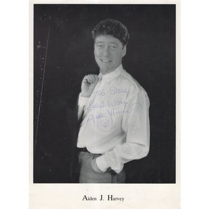 Aiden Harvey New Faces Comedian Hand Signed 10x8 Photo