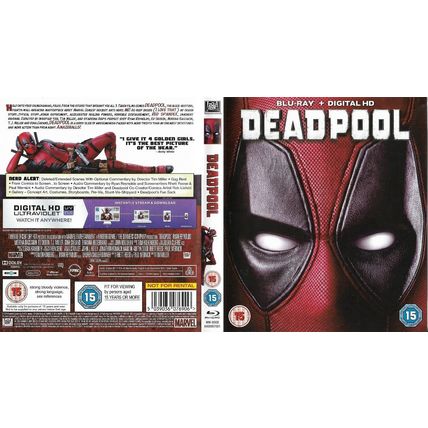 Deadpool (Blu-ray, 2016) Region Free ~