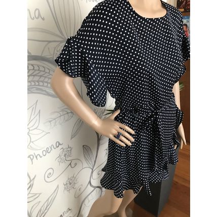 Milk and honey polka dot dress women size 8