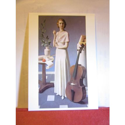 PORTRAIT OF A YOUNG WOMAN, 1935 by Meredith Frampton unused postcard #