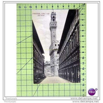 UFFIZI VISTI DALLÂ‹ARNO, FIRENZE (FLORENCE), ITALY, Postcard