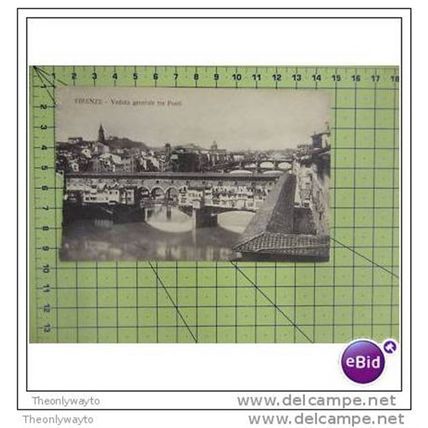 VEDUTA GENERALE TRE PONTI, FIRENZE (FLORENCE), ITALY, Postcard