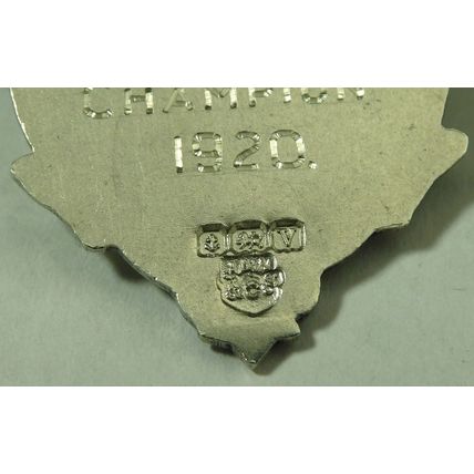 Antique Solid Sterling Silver Pocket Watch Fob Medal Scouting Swimming Champ