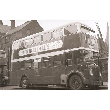 Black & White Photograph of Manchester Corporation Transport - PND 495