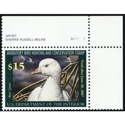 RW73, Mint NH XF/Superb $15 Duck Stamp - PSE Graded 95 Certificate * Stuart Katz