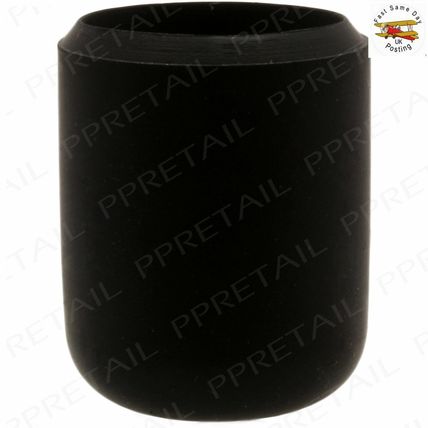 ANTI-SCRATCH FLOOR PROTECTORS 12x Black Rubber Chair Table Feet Leg Caps 16mm UK