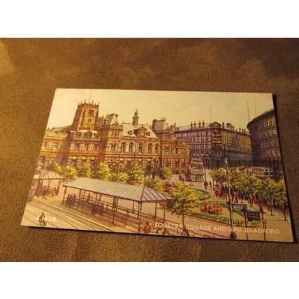 Valentines Postcard,Forster Square, Bradford Yorkshire - Artist W Blow A1638
