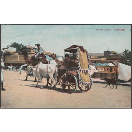 Street Scene, Tajpore, c.1905 - Postcard