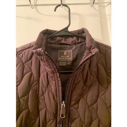 Royal Robbins Women's Brown Quilted Vest Jacket Coat Size Large Brown