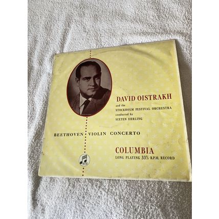 DAVID OISTRAKH Beethoven Violin Concerto In D Major 33 rpm 12" Vinyl LP