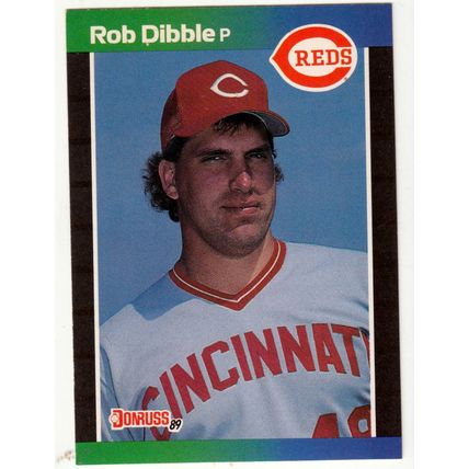 1989 Donruss Rob Dibble rookie baseball card #426 – *denotes