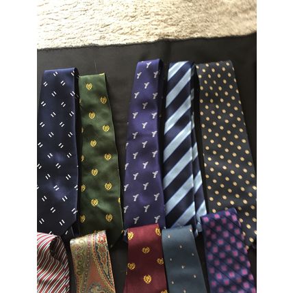 Job Lot Of 12 Ties in Various Colours And sizes.