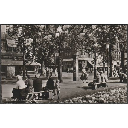 Am Corneliusplatz, Düsseldorf, 1952 - Cramers Foto-AK