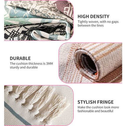 Cifupy Handmade Organic Yoga Mat Made with Organic Cotton Yoga Mat - Non Slip Ha