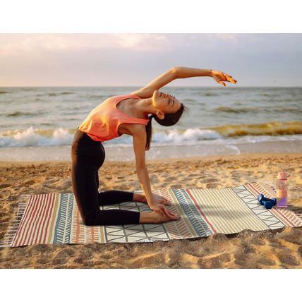 Cifupy Handmade Organic Yoga Mat Made with Organic Cotton Yoga Mat - Non Slip Ha