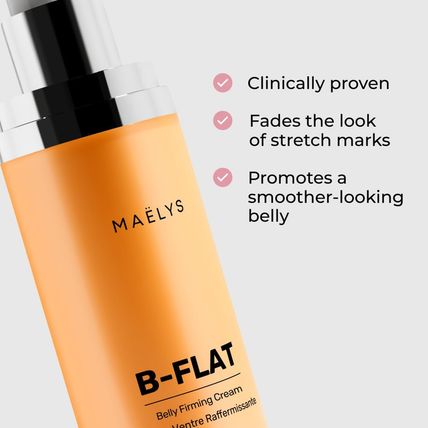 MAËLYS Cosmetics B-FLAT Belly Firming Cream - Stretch Mark, Tightening Belly Cre