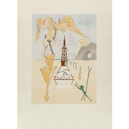 Salvador Dalí Homage à Leonardo da Vinci 1975 Picture 10 Poster Canvas Movie Fil