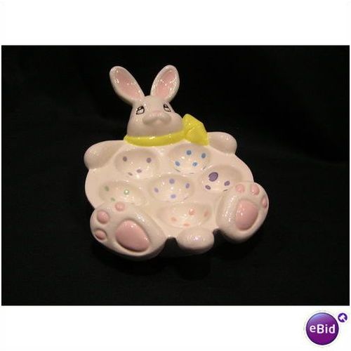 Ceramic Easter Bunny Egg Holder