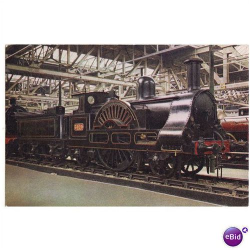 Railway Postcard LNWR 3020 Cornwall CLAPHAM MUSEUM 2-2-2 Loco