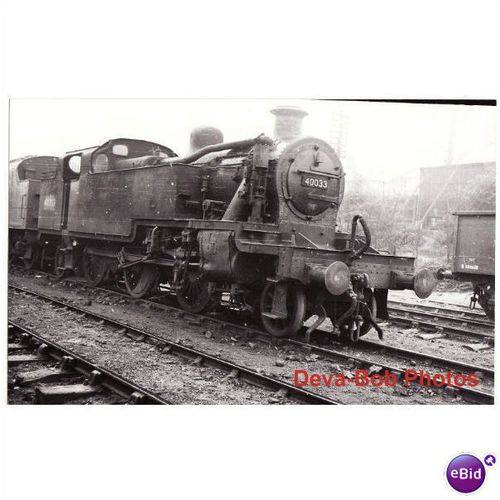 Railway Photo LMS Fowler 2-6-2T 40033 Condensing Tank Loco