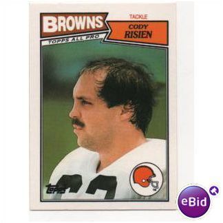 1987 Topps American NFL Football card No.23 Cleveland Browns, Cody Risien