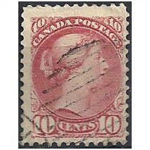 Canada 1876 SG87 15c Pale Lilac Magenta Fine Used ..