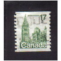 1977 canada houses of parliament 17c booklet/coil f/u sg874b