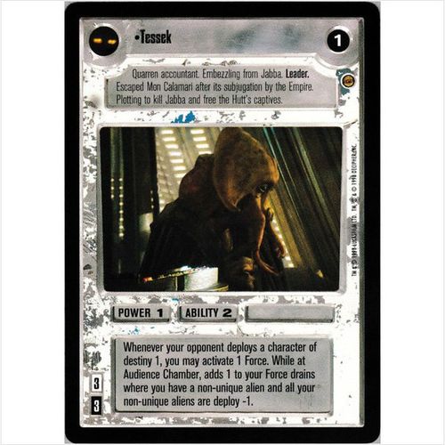 Star Wars CCG Jabba's Palace Limited - Tessek - Light Side