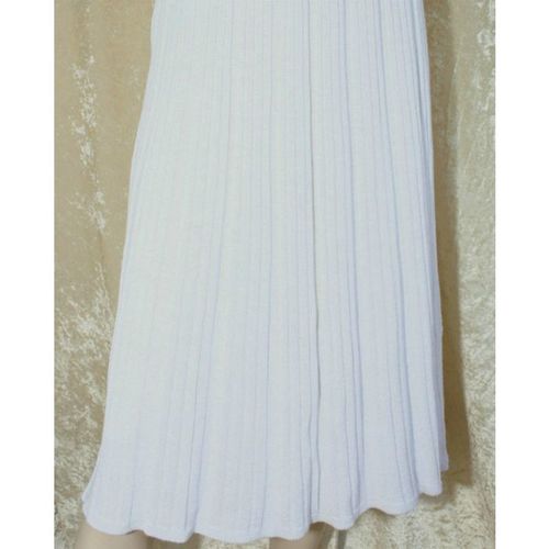 Vintage 1970 White Knit Tennis Style Skirt Size 10