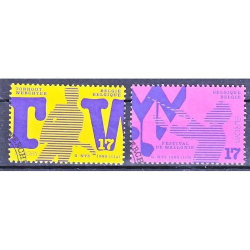 Belgie Europa Cept 1998 gestempeld