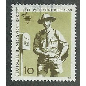 BERLIN - 1969 10pf 'I.P.T.T WORLD CONGRESS' FINE USED (EBID49-715)