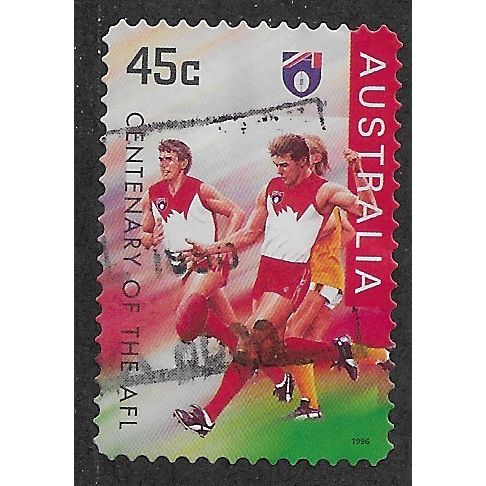 AUS 1996 45c(S/A) 'CENTENARY OF THE AFL' FINE USED (EBID63-087)