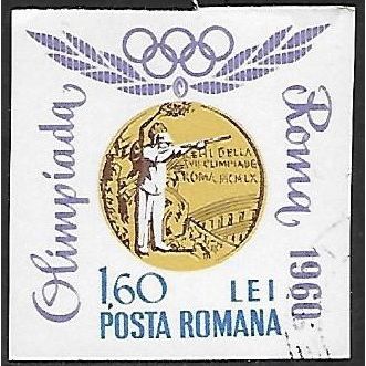 Mi 2358: 1 L. 60 mult. Olympic Games: Romanian Gold Medal Awards, imperf.