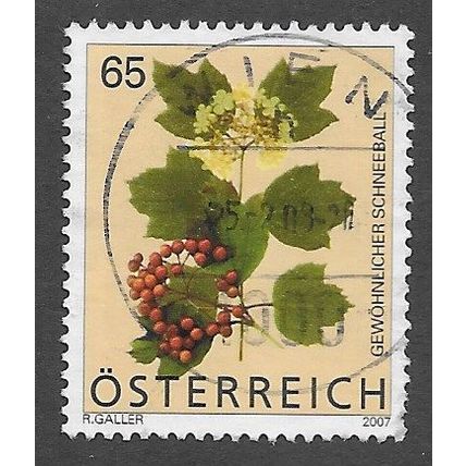 AUT 2007 65c 'FLORA DEFINITIVES ' FINE USED (EBID73-300)