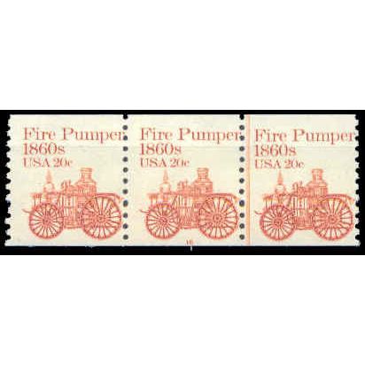1908 20c Fire Pumper Barely Clears MNH Dry Gum PNC 16/3 G0276