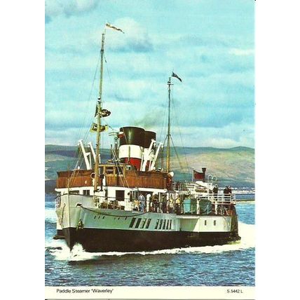 Waverley Excursions PS WAVERLEY Postcard (Dennis S.5442.L)