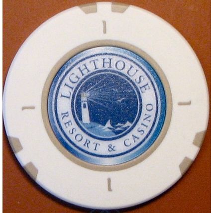 Lighthouse. $1 Casino Chip. Fantasy Chip. T11.