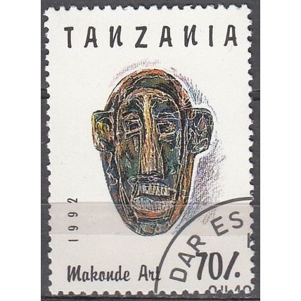 Tanzania 1992 Michel 1440 O Cote (2005) 0.50 Euro Art Makonde Sculpture